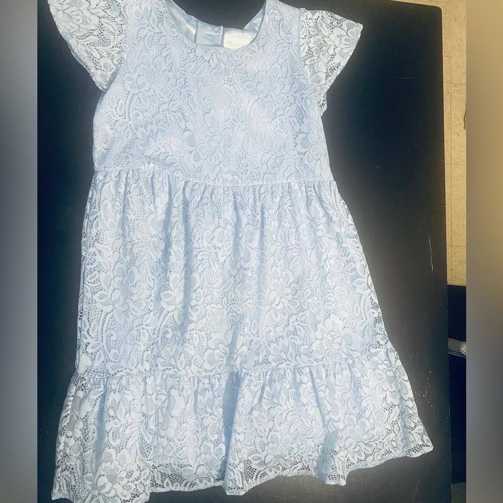 Girls dress color, blue no snags  no rips no stains only worn once